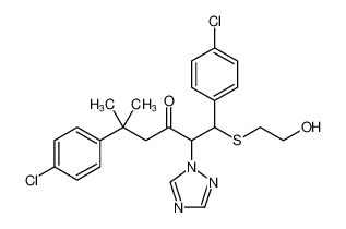 1,5-bis(4-chlorophenyl)-1-((2-hydroxyethyl)thio)-5-methyl-2-(1H-1,2,4-triazol-1-yl)hexan-3-one CAS:99736-71-7 manufacturer & supplier