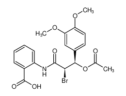 2-((2R,3R)-3-acetoxy-2-bromo-3-(3,4-dimethoxyphenyl)propanamido)benzoic acid CAS:99737-15-2 manufacturer & supplier