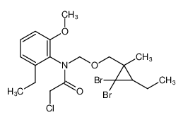 2-chloro-N-(((2,2-dibromo-3-ethyl-1-methylcyclopropyl)methoxy)methyl)-N-(2-ethyl-6-methoxyphenyl)acetamide CAS:99737-79-8 manufacturer & supplier