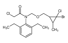 N-(((2-bromo-2-chloro-3-methylcyclopropyl)methoxy)methyl)-2-chloro-N-(2,6-diethylphenyl)acetamide CAS:99737-93-6 manufacturer & supplier