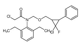 2-chloro-N-(((2-chloro-2-fluoro-3-phenylcyclopropyl)methoxy)methyl)-N-(2,6-diethylphenyl)acetamide CAS:99738-00-8 manufacturer & supplier