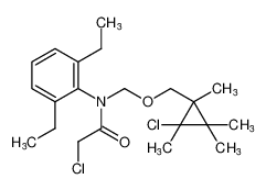 2-chloro-N-(((2-chloro-1,2,3,3-tetramethylcyclopropyl)methoxy)methyl)-N-(2,6-diethylphenyl)acetamide CAS:99738-13-3 manufacturer & supplier