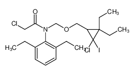 2-chloro-N-(((2-chloro-3,3-diethyl-2-iodocyclopropyl)methoxy)methyl)-N-(2,6-diethylphenyl)acetamide CAS:99738-37-1 manufacturer & supplier