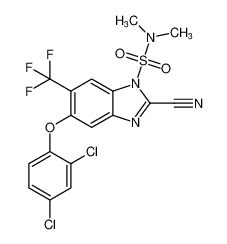 2-cyano-5-(2,4-dichlorophenoxy)-N,N-dimethyl-6-(trifluoromethyl)-1H-benzo[d]imidazole-1-sulfonamide CAS:99739-26-1 manufacturer & supplier