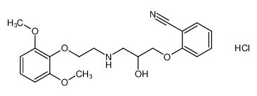 2-(3-((2-(2,6-dimethoxyphenoxy)ethyl)amino)-2-hydroxypropoxy)benzonitrile hydrochloride CAS:99739-84-1 manufacturer & supplier