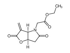 ((3aR,6aR)-3-Methylene-2,5-dioxo-hexahydro-furo[3,2-b]pyrrol-4-yl)-acetic acid ethyl ester CAS:99747-35-0 manufacturer & supplier