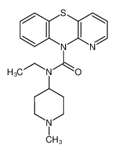 benzo[b]pyrido[2,3-e][1,4]thiazine-10-carboxylic acid ethyl-(1-methyl-piperidin-4-yl)-amide CAS:99750-06-8 manufacturer & supplier