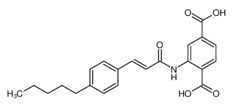 (E)-2-(3-(4-pentylphenyl)acrylamido)terephthalic acid CAS:99754-14-0 manufacturer & supplier