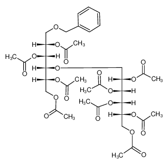 2,3,5,6-tetra-O-acetyl-1-O-benzyl-4-O-(2,3,4,5,6-penta-O-acetyl-1-deoxy-D-galactitol-1-yl)-D-glucitol CAS:99756-42-0 manufacturer & supplier