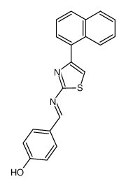 4-{[(E)-4-Naphthalen-1-yl-thiazol-2-ylimino]-methyl}-phenol CAS:99756-63-5 manufacturer & supplier