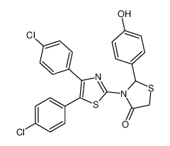 3-(4,5-bis(4-chlorophenyl)thiazol-2-yl)-2-(4-hydroxyphenyl)thiazolidin-4-one CAS:99757-04-7 manufacturer & supplier