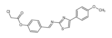 Chloro-acetic acid 4-{[(E)-4-(4-methoxy-phenyl)-thiazol-2-ylimino]-methyl}-phenyl ester CAS:99757-12-7 manufacturer & supplier