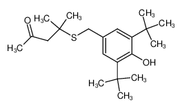 4-methyl-4-(3,5-di-t.butyl-4-hydroxybenzylthio)pentane-2-one CAS:99762-06-8 manufacturer & supplier