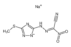 sodium (E)-5-(2-(cyano(nitro)methylene)hydrazineyl)-3-(methylthio)-1,2,4-triazol-1-ide CAS:99777-31-8 manufacturer & supplier