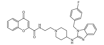 N-(2-(4-((1-(4-fluorobenzyl)-1H-benzo[d]imidazol-2-yl)amino)piperidin-1-yl)ethyl)-4-oxo-4H-chromene-2-carboxamide CAS:99780-38-8 manufacturer & supplier