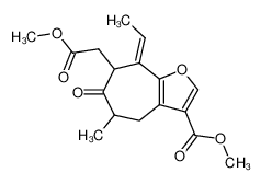 4,5,7,8-tetrahydro-6-oxo-7-(methyl(methoxycarbonyl))-8-ethylidenecyclohepta(b)furan-3-carboxylic acid methyl ester CAS:99783-52-5 manufacturer & supplier