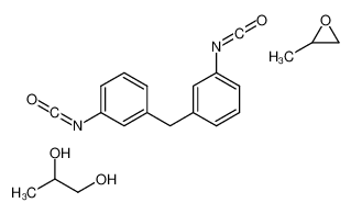 1-isocyanato-3-[(3-isocyanatophenyl)methyl]benzene,2-methyloxirane,propane-1,2-diol CAS:99784-49-3 manufacturer & supplier