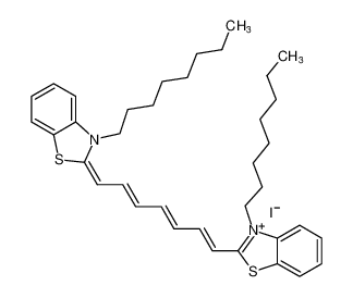 3-octyl-2-((1E,3E,5E,7E)-7-(3-octylbenzo[d]thiazol-2(3H)-ylidene)hepta-1,3,5-trien-1-yl)benzo[d]thiazol-3-ium iodide CAS:99789-76-1 manufacturer & supplier