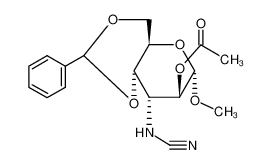 Methyl-2-O-acetyl-4,6-O-benzyliden-3-cyanamino-3-desoxy-α,D-altropyranosid CAS:99813-96-4 manufacturer & supplier