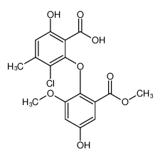 3-chloro-6-hydroxy-2-(4-hydroxy-2-methoxy-6-(methoxycarbonyl)phenoxy)-4-methylbenzoic acid CAS:99815-02-8 manufacturer & supplier