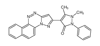 1,5-dimethyl-4-(naphtho[2,1-e]pyrazolo[5,1-c][1,2,4]triazin-2-yl)-2-phenyl-1,2-dihydro-3H-pyrazol-3-one CAS:99819-73-5 manufacturer & supplier