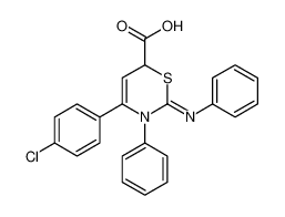 4-(4-chlorophenyl)-3-phenyl-2-phenylimino-6H-1,3-thiazine-6-carboxylic acid CAS:99822-62-5 manufacturer & supplier