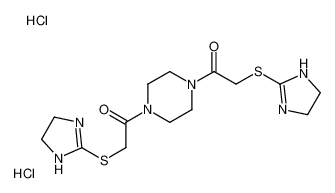 2-(4,5-dihydro-1H-imidazol-2-ylsulfanyl)-1-[4-[2-(4,5-dihydro-1H-imidazol-2-ylsulfanyl)acetyl]piperazin-1-yl]ethanone,dihydrochloride CAS:99822-72-7 manufacturer & supplier