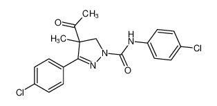 4-acetyl-N,3-bis(4-chlorophenyl)-4-methyl-4,5-dihydro-1H-pyrazole-1-carboxamide CAS:99823-43-5 manufacturer & supplier