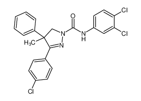 3-(4-chlorophenyl)-N-(3,4-dichlorophenyl)-4-methyl-4-phenyl-4,5-dihydro-1H-pyrazole-1-carboxamide CAS:99823-54-8 manufacturer & supplier