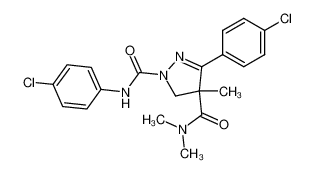 N,3-bis-(4-chlorophenyl)-4-dimethylcarbamoyl-4-methyl-4,5-dihydro-1H-pyrazole-1-carboxamide CAS:99823-87-7 manufacturer & supplier