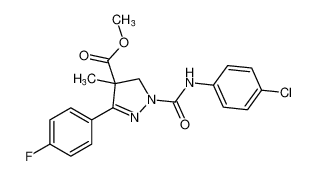 methyl 1-((4-chlorophenyl)carbamoyl)-3-(4-fluorophenyl)-4-methyl-4,5-dihydro-1H-pyrazole-4-carboxylate CAS:99832-47-0 manufacturer & supplier