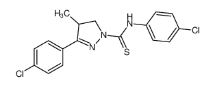 N,3-bis(4-chlorophenyl)-4-methyl-4,5-dihydro-1H-pyrazole-1-carbothioamide CAS:99833-08-6 manufacturer & supplier