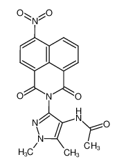 N-[1,5-Dimethyl-3-(6-nitro-1,3-dioxo-1H,3H-benzo[de]isoquinolin-2-yl)-1H-pyrazol-4-yl]-acetamide CAS:99833-42-8 manufacturer & supplier