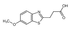 3-(6-methoxy-benzothiazol-2-yl)-propionic acid CAS:99843-31-9 manufacturer & supplier