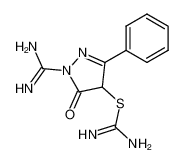 4-carbamimidoylsulfanyl-5-oxo-3-phenyl-2,5-dihydro-pyrazole-1-carboximidic acid amide CAS:99864-81-0 manufacturer & supplier