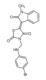 3-[(4-Bromo-phenylamino)-methyl]-5-[1-methyl-2-oxo-1,2-dihydro-indol-(3Z)-ylidene]-thiazolidine-2,4-dione CAS:99878-20-3 manufacturer & supplier