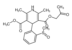 4-(2-Methanesulfinyl-phenyl)-2,6-dimethyl-1,4-dihydro-pyridine-3,5-dicarboxylic acid 3-methyl ester 5-(2-oxo-propyl) ester CAS:99880-17-8 manufacturer & supplier