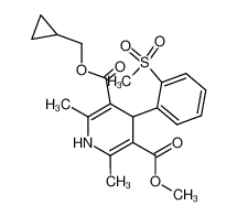 4-(2-Methanesulfonyl-phenyl)-2,6-dimethyl-1,4-dihydro-pyridine-3,5-dicarboxylic acid 3-cyclopropylmethyl ester 5-methyl ester CAS:99880-27-0 manufacturer & supplier