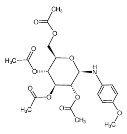 (2R,3R,4S,5R,6R)‐2‐(acetoxymethyl)‐6‐((4‐methoxyphenyl)amino)tetrahydro‐2H‐pyran‐3,4,5‐triyl triacetate CAS:99881-69-3 manufacturer & supplier