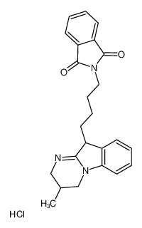 2-[4-(3-Methyl-2,3,4,10-tetrahydro-pyrimido[1,2-a]indol-10-yl)-butyl]-isoindole-1,3-dione; hydrochloride CAS:99891-45-9 manufacturer & supplier