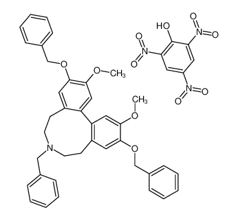 7-benzyl-3,11-dibenzyloxy-2,12-dimethoxy-6,7,8,9-tetrahydro-5H-dibenz(d,f)azonine picrate CAS:99896-27-2 manufacturer & supplier