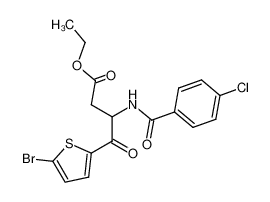 4-(5-Bromo-thiophen-2-yl)-3-(4-chloro-benzoylamino)-4-oxo-butyric acid ethyl ester CAS:99923-61-2 manufacturer & supplier