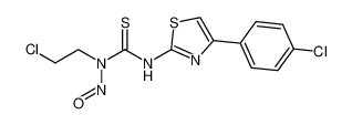 Thiourea, N-(2-chloroethyl)-N'-[4-(4-chlorophenyl)-2-thiazolyl]-N-nitroso- CAS:99932-05-5 manufacturer & supplier