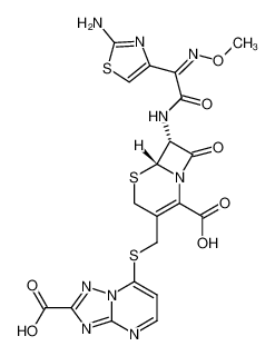 (6R,7R)-7-[2-(2-amino-4-thiazolyl)-2-(Z-methoxyimino)acetamido]-3-[(2-carboxy-s-triazolo[1,5-a]pyrimidin-7-yl)thiomethyl]-8-oxo-5-thia-1-azabicyclo[4.2.0]oct-2-ene-2-carboxylic acid CAS:99951-47-0 manufacturer & supplier