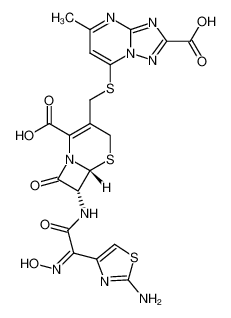 (6R,7R)-7-[2-(2-amino-4-thiazolyl)-2-(Z-hydroxyimino)acetamido]-3-[(2-carboxy-5-methyl-s-triazolo[1,5-a]pyrimidin-7-yl)thiomethyl]-8-oxo-5-thia-1-azabicyclo[4.2.0]oct-2-ene-2-carboxylic acid CAS:99965-49-8 manufacturer & supplier