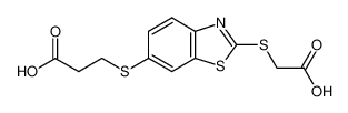 3-(2-carboxymethylsulfanyl-benzothiazol-6-ylsulfanyl)-propionic acid CAS:99988-76-8 manufacturer & supplier